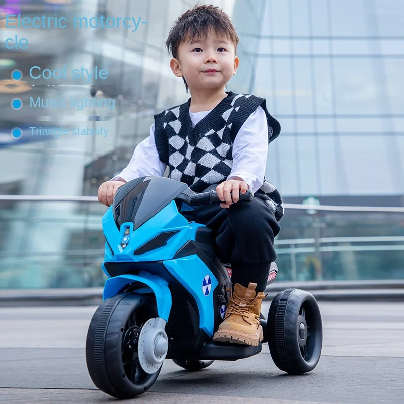 children electric motor 2-6 Boys and girls  toy car can sit people stroller motorcycle tricycle