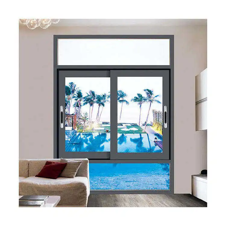 Дешевая цена 2 панели раздвижные окна Замбия алюминиевые для дома