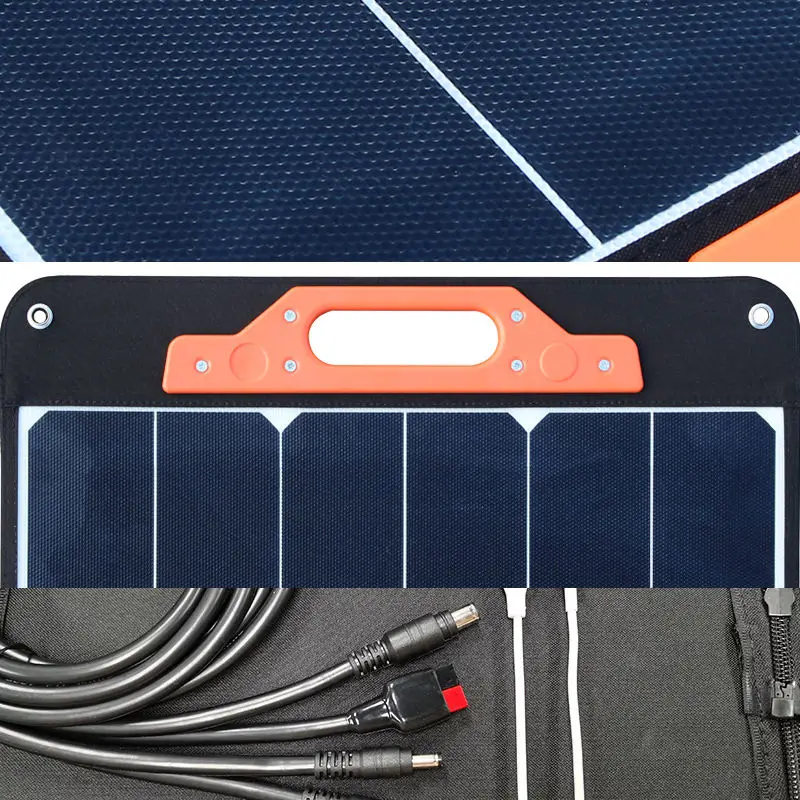 Folding Solar Panel Solar Panel Mount Portable 100W Paneles Solares 100 Watts Plug And Play