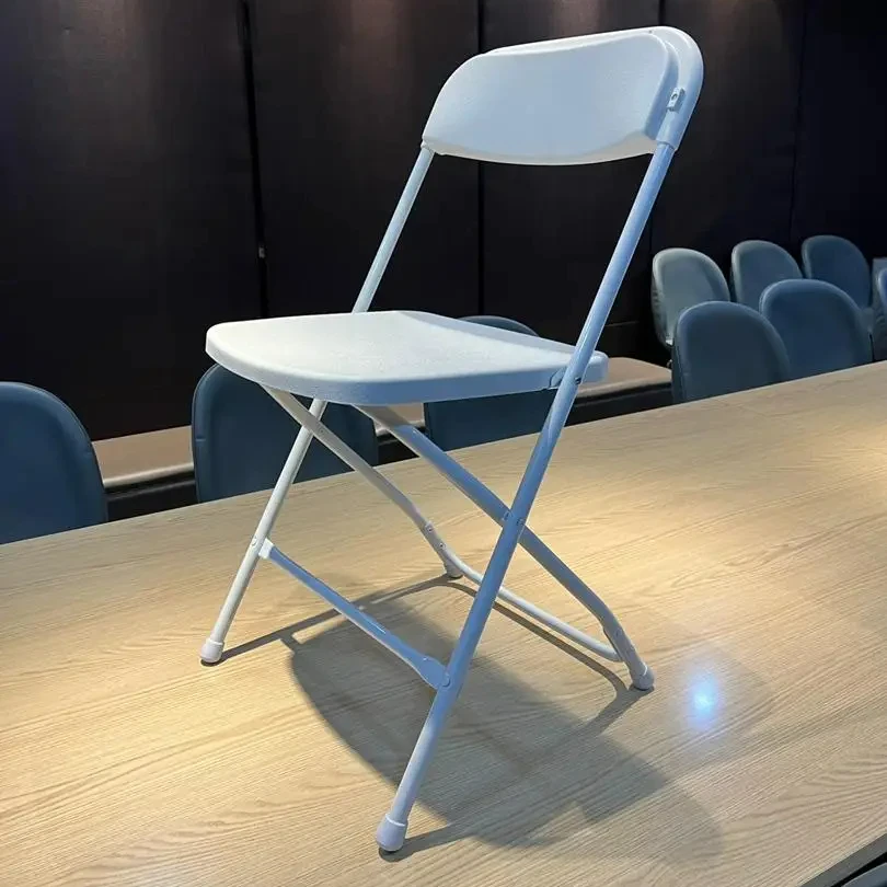 Durable and sturdy plastic material, breathable folding tables for events multi-purpose white folding chairs