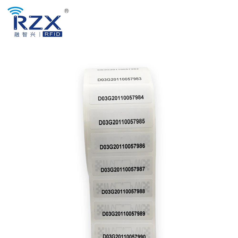 RZX UHF 860-960 MHz UHF Labels Anti Tamper H9 rfid windshield tags for car management