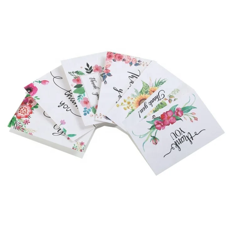 Прямая Заводская печать роскошный подарок на заказ спасибо карты с