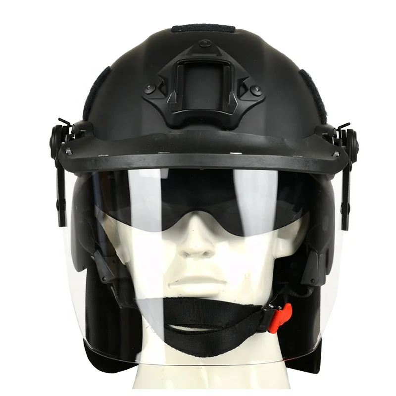 Face and neck head protection motorcycle offroad helmet military police tactical Riot Helmet composite carbon fiber helmet