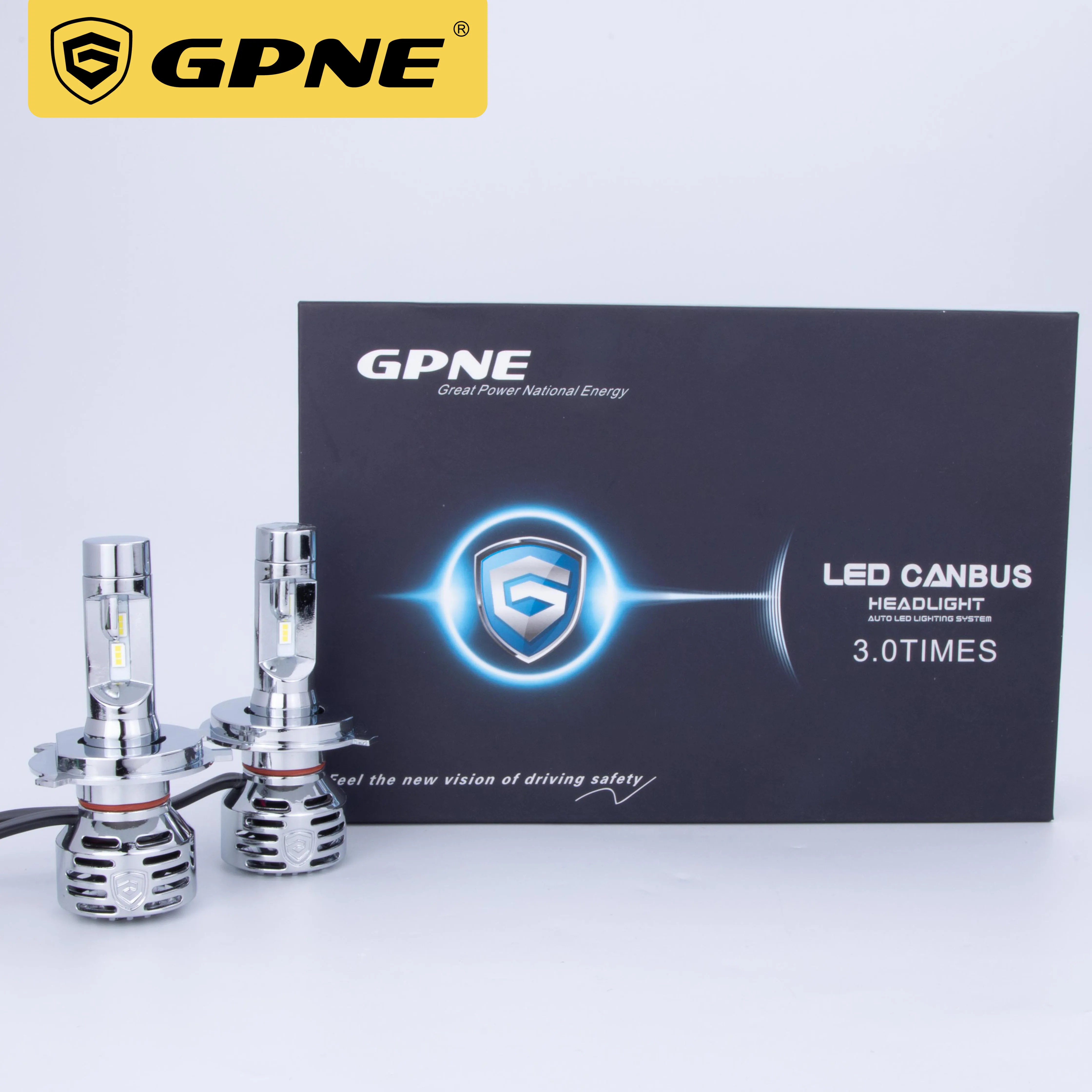  Супер яркие маленькие светодиодные лампы для фар GPNE R1 H4 H7
