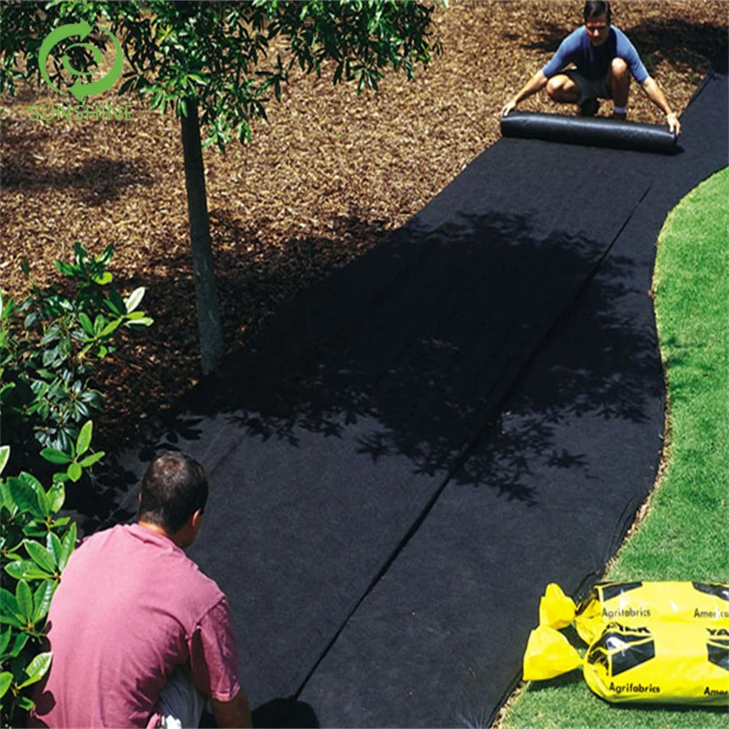 50gsm black white color spunbond agriculture weed blocker pp non woven fabric mat