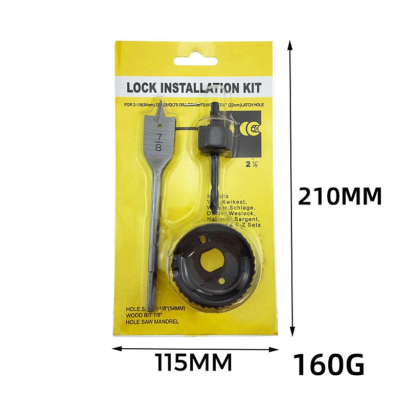 3pcs Sheet Metal Wood Hole Saw Drill Bit Set Bi Metal Heavy Duty Steel Concrete Core Hole Saw Diamond Set