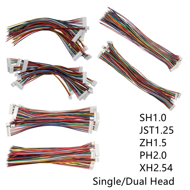shr 3 4 5 shr-5 alternative 1.0mm pitch 6 pin cable jst sh 1mm black jumper 5pin 6 8pin connector 1.0 cable wire assembly