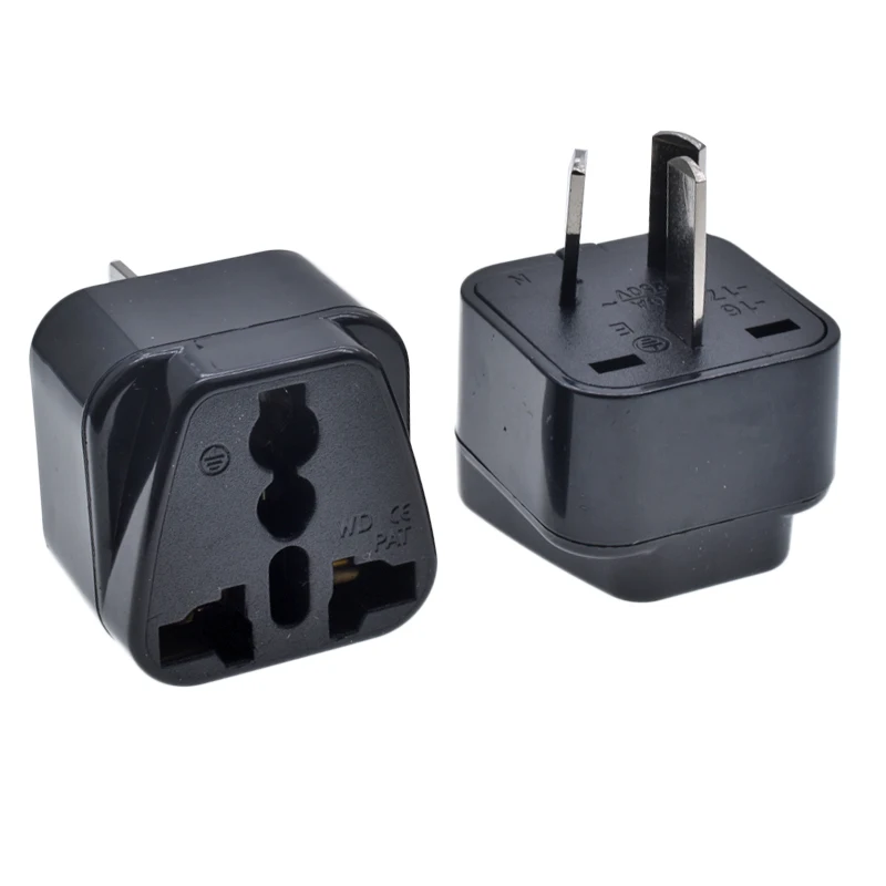 New  AU  plug adapter Type  I  Insulated function socket Universal EU/UK/AU/US to AU 3 pins plug travel conversion plug