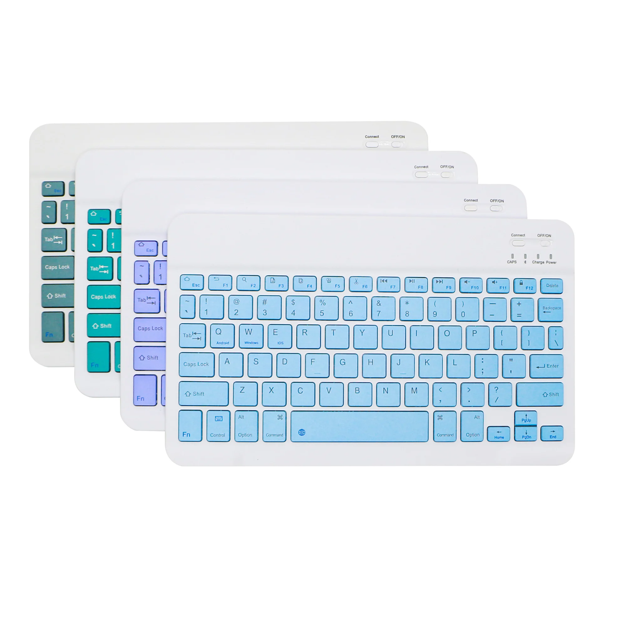 10.1 Inch Portable Mini Wireless Bluetooth Keyboard For Tablet Pc Laptop IPad IOS Android Phone Russian Spanish Arabic