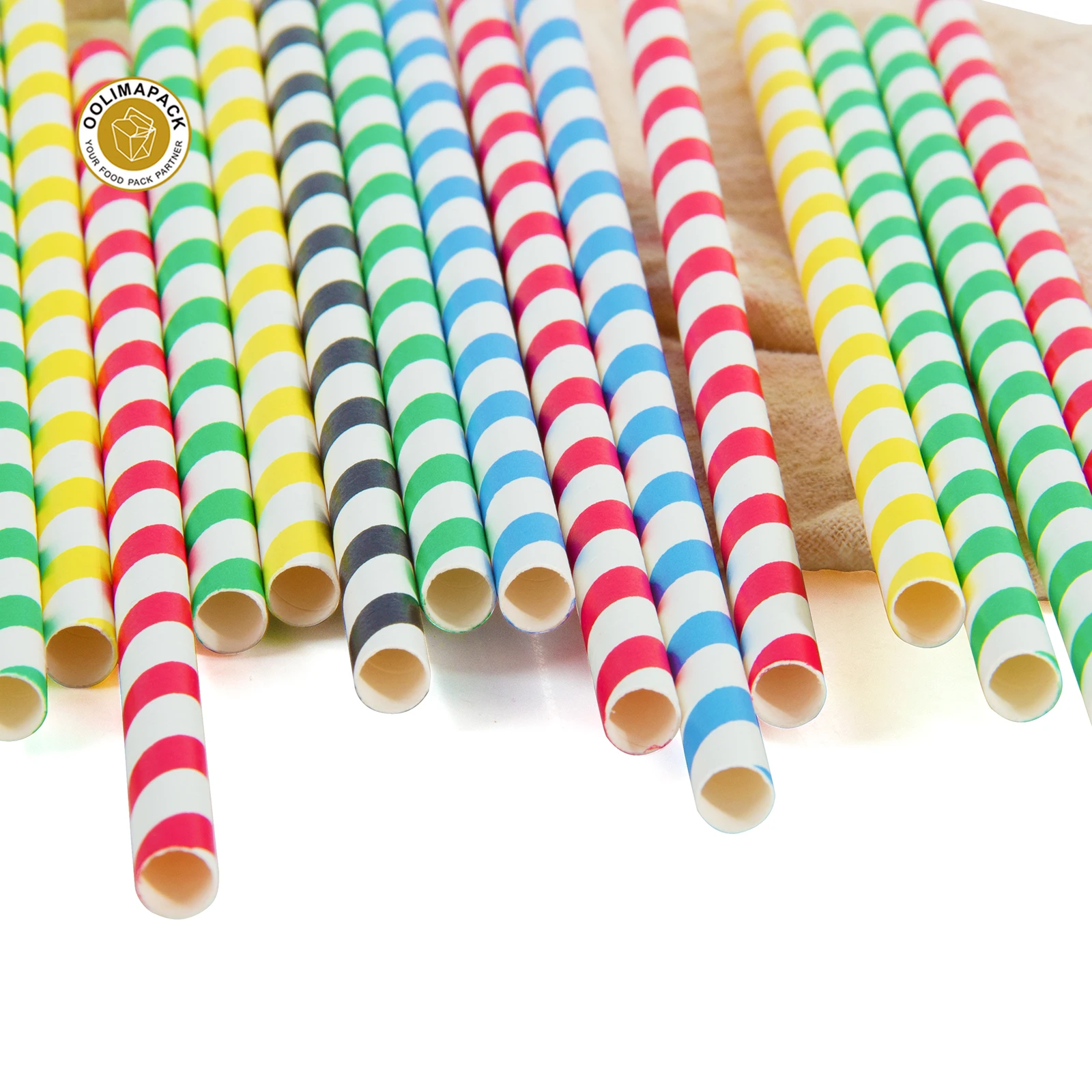 
Custom Eco-friendly Heat Resistant Bubble Tea Paper Straw 