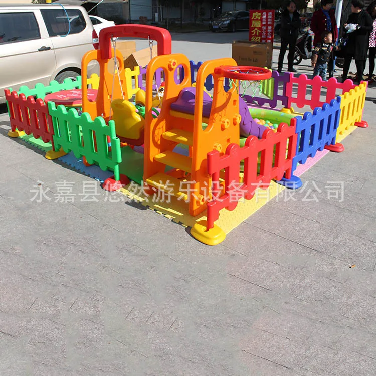 Large Plastic White Color outdoor Garden Kids Playpen Baby Safety Plastic Fences With Gate