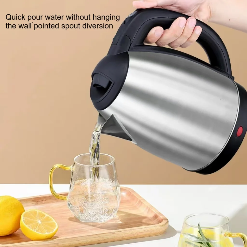 High Quality Stainless Steel Electric Kettle Fast Water Boiling Jug British Plug Portable Tea Kitchen Use Household Appliance