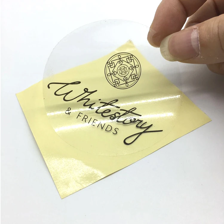 Self Adhesive Label Stickers Custom Printing Clear PVC Transparent Packaging Labels