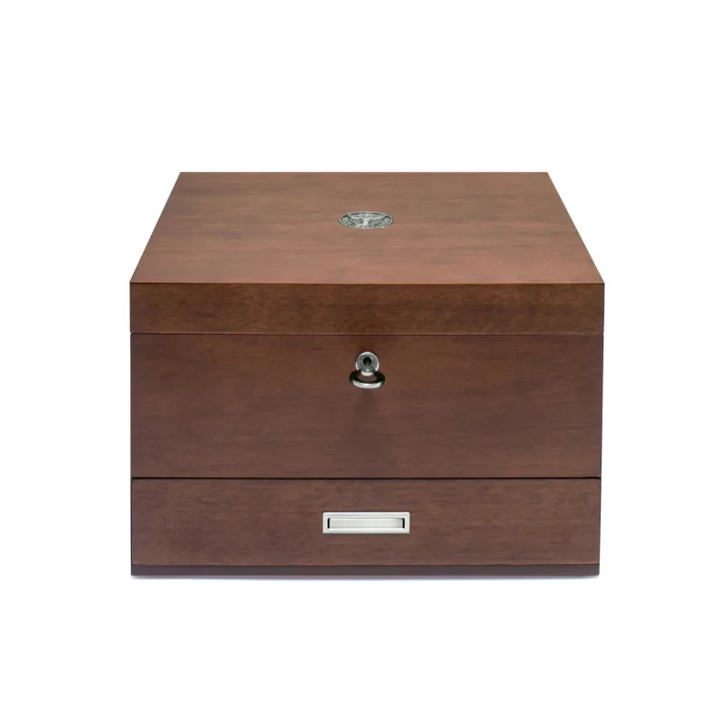 New Solid Wood Box high big wooden case stash storage box with lock