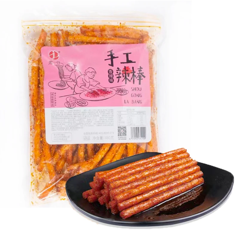 480g Bags Chinese Special Latiao Hotspicy Strip Chewy Chilli Spicy Snack