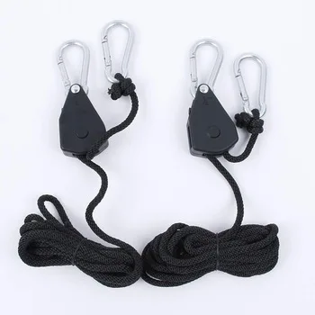 Высококачественное освещение для гидропоники рефлекторный трос храповая веревка для теплиц вешалка для освещения с храповым механизмом