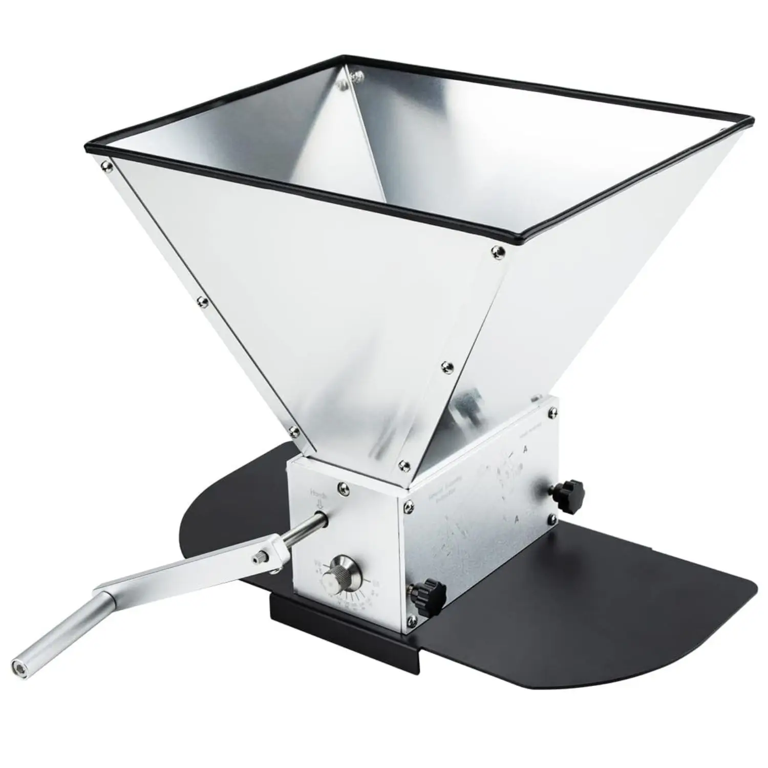 3-роликовая солодовая мельница из нержавеющей стали с металлическим основанием мощная 2-роликовая дробилка для зерна ячменя домашнего пивоварения