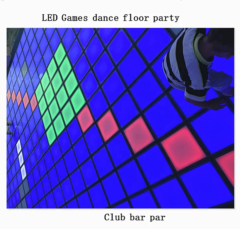 Wedding Party Activate Led dance Floor Light Interactive Dance game Floor hotsale party machines led par Factory price DJ TOP CE