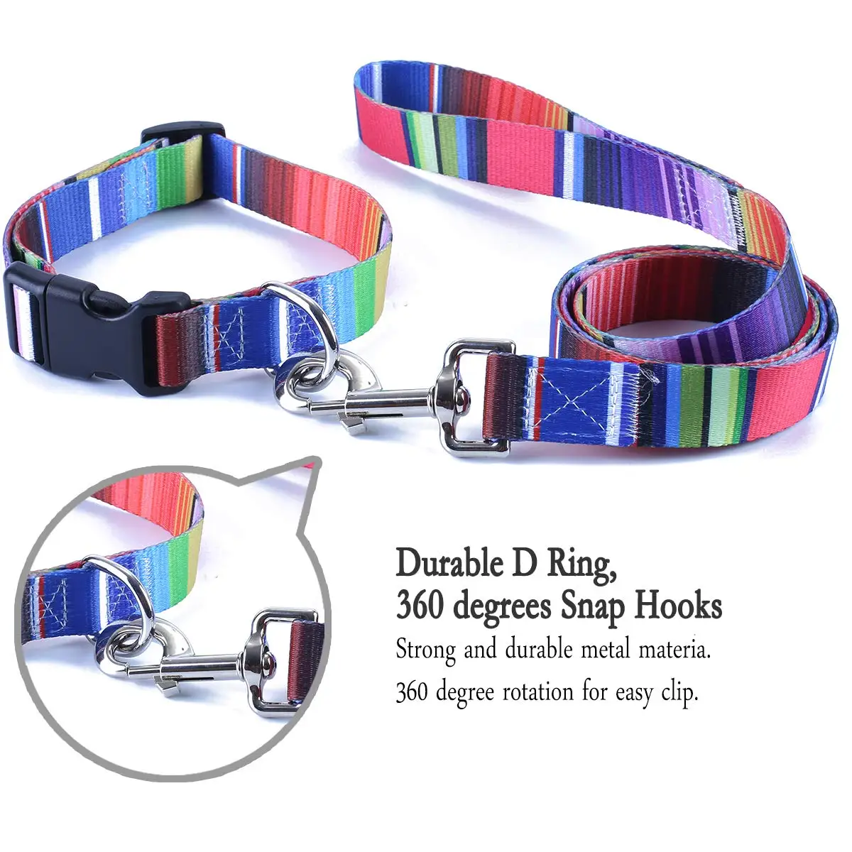 Custom Private Label Dog Collar and Leash Set Designer Fashion Pet Dog Collar and dog leash