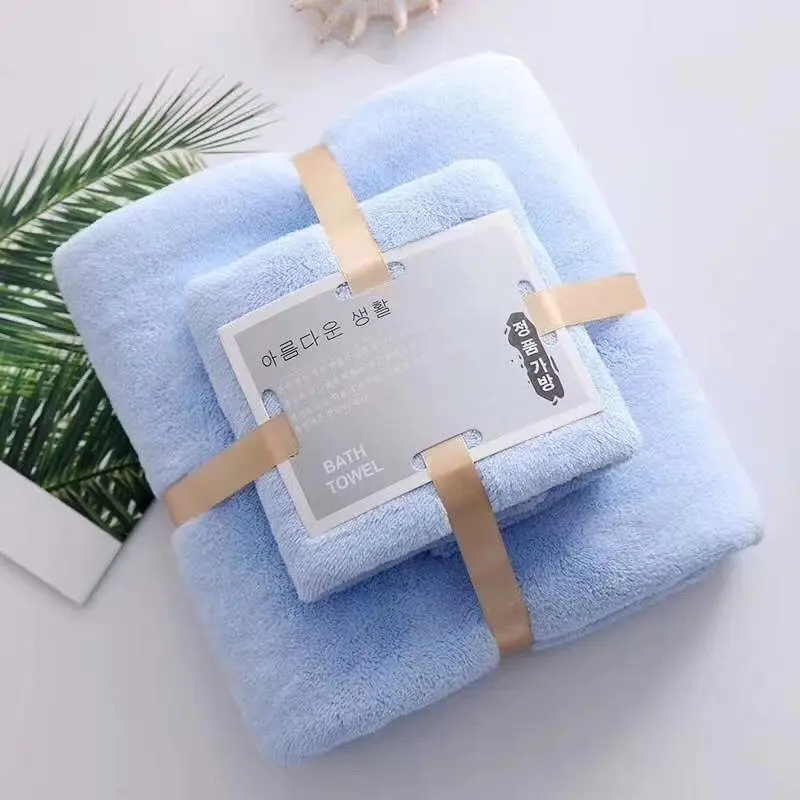 70*140cm Coral fleece towel High density Quick-drying Polyester-fiber BathTowel Beach Towel
