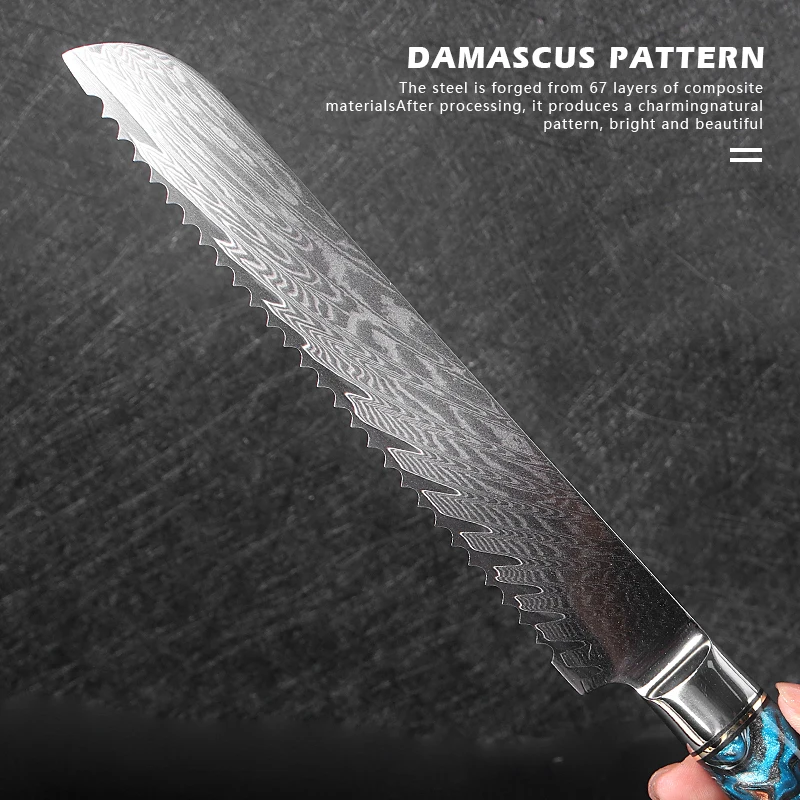 high quality professional good price custom Logo damascus stainless steel  kitchen chefs knives for sale