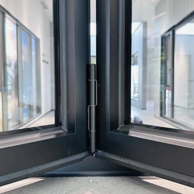 Burglar Proof Design Aluminum Bi-Folding Windows Iron Folding Windows With Newspaper Slot