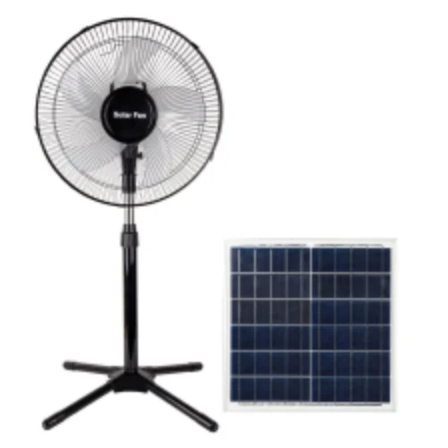 15W Energy 16 Inch Emergency Charger Table Fan Solar Flood Fan 3-speed control