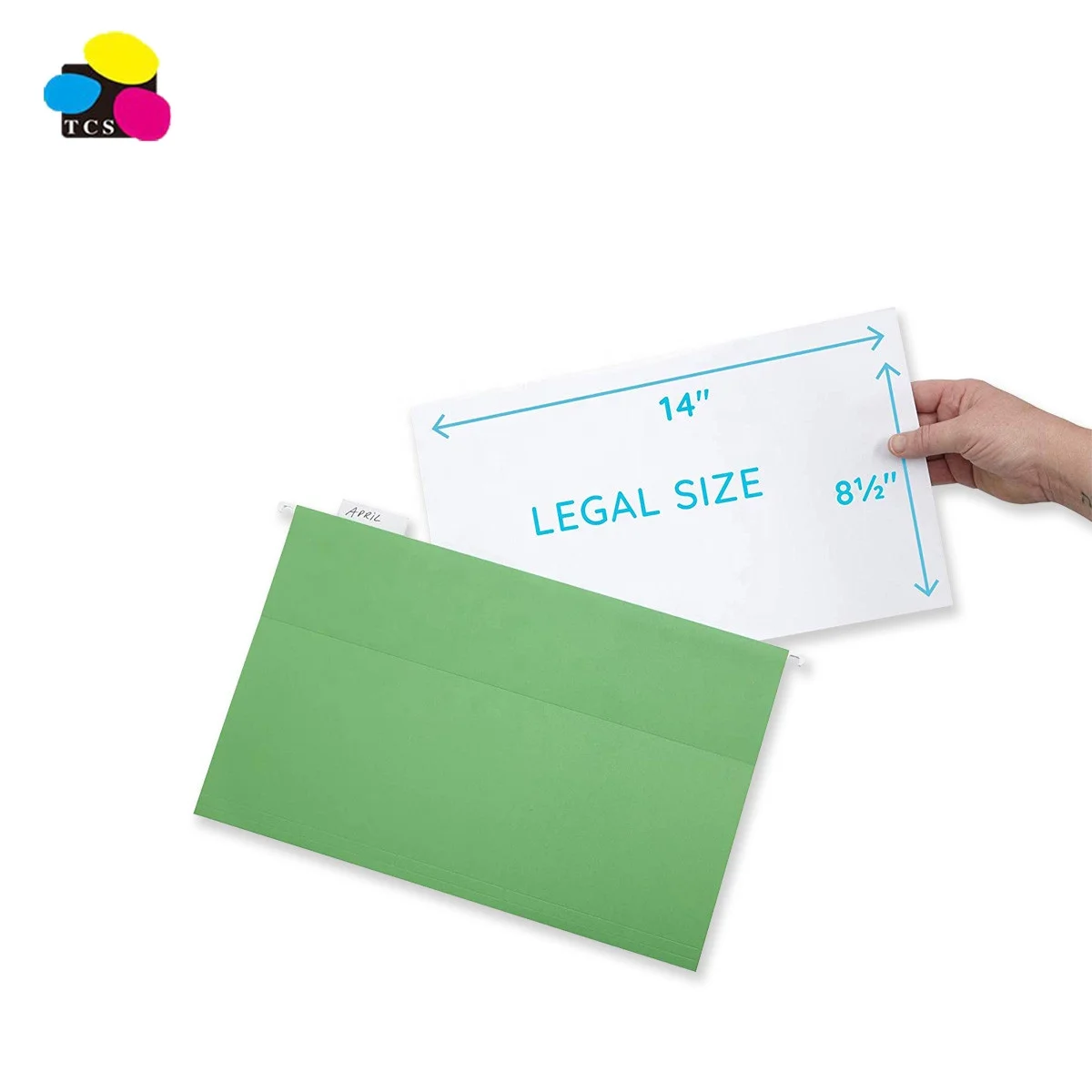 
ECO-Friendly Assorted Colors Letter Size 25pcs per box Flat shape Hook Hanging File Folder 