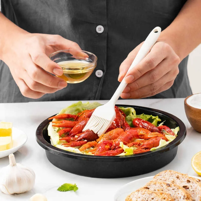 One-Piece Silicone Spatula Baking Tools Six-Piece Set of Food-Grade Heat-Resistant Spatula Cake Butter Brush