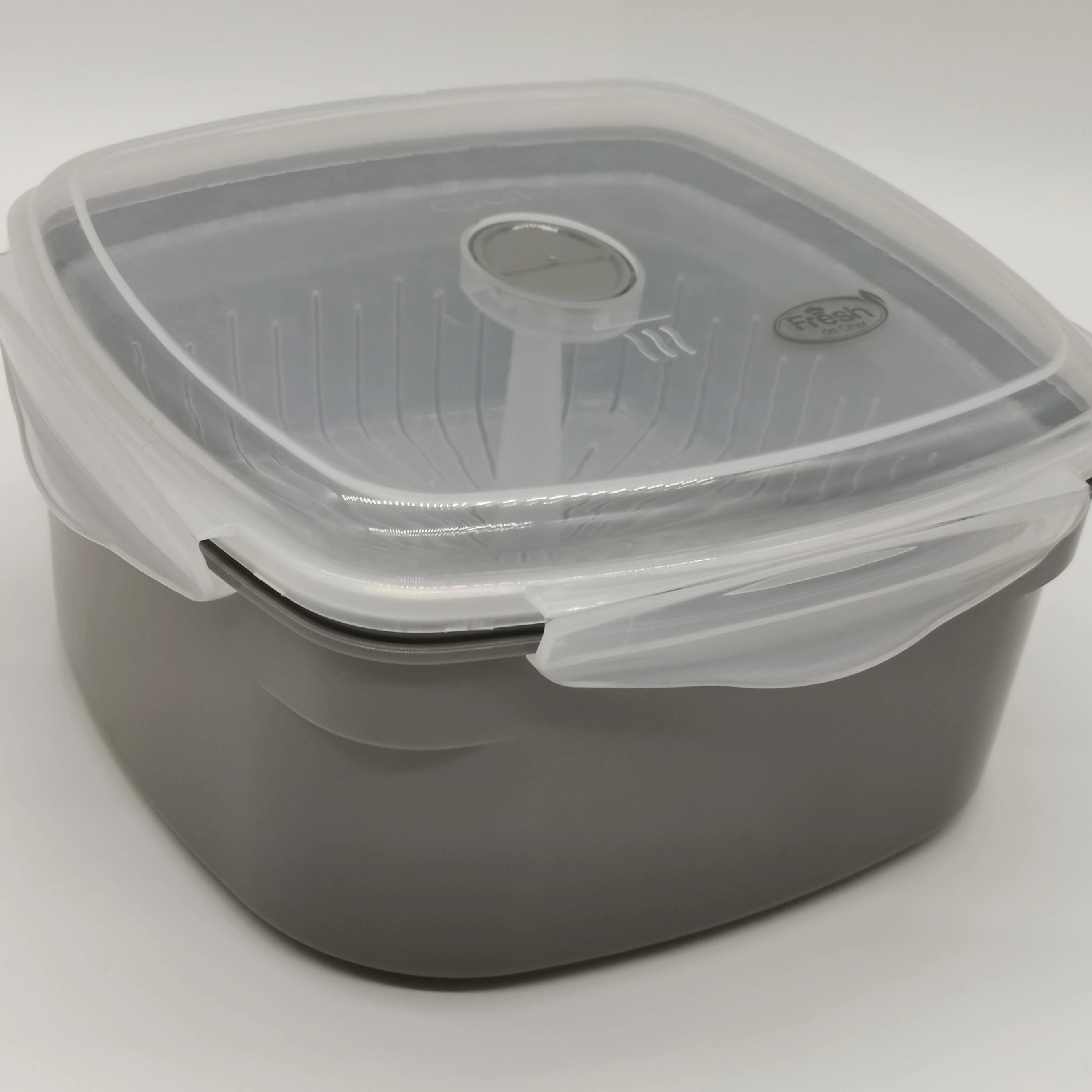 Microwave Cookware Steamer- 3 Piece Microwave Cooker w Food Container, Removable Strainer and Locking Steam Vent Lid- BPA Free