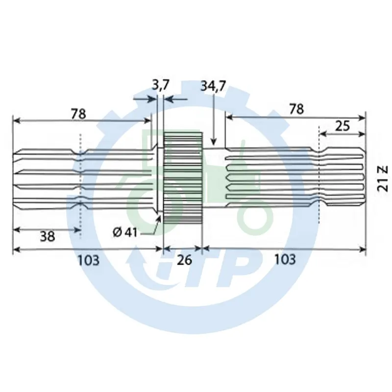 Вал PTO L110178 L151598 L73282 подходит для John Deere 61006200 6300 6400 6500