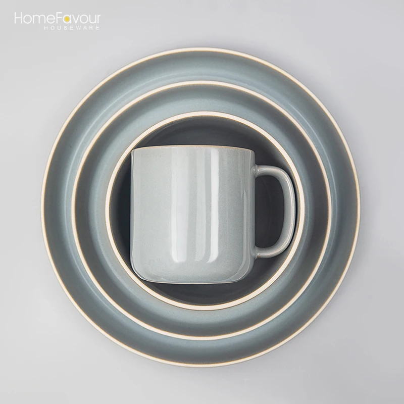 High-quality Ceramic Dinner Plates Set Ceramic Plate Dish Ceramic Plates Glaze Stoneware Dinner Dinnerware Sets