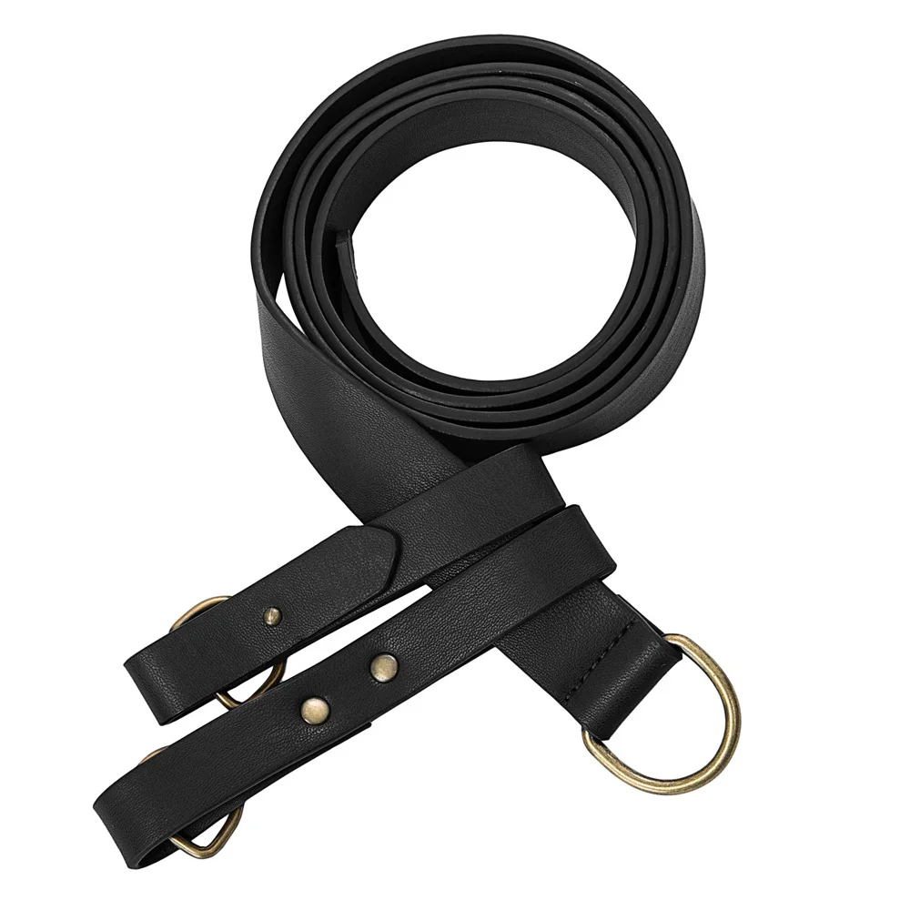 SL000132 SD ботинки в стиле унисекс; Женские и мужские пояс полиуретановая кожа 145 см Средневековый Ренессанс