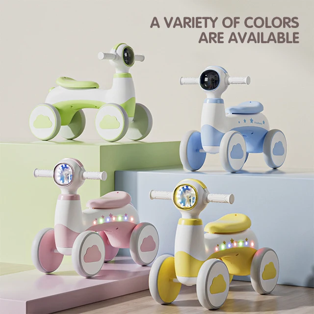 Kids Attractive Design Twisting Car Baby Sliding Rocking Car With light Anti Rollover 4 Wheels Indoor for 1-3 Yeard Toys