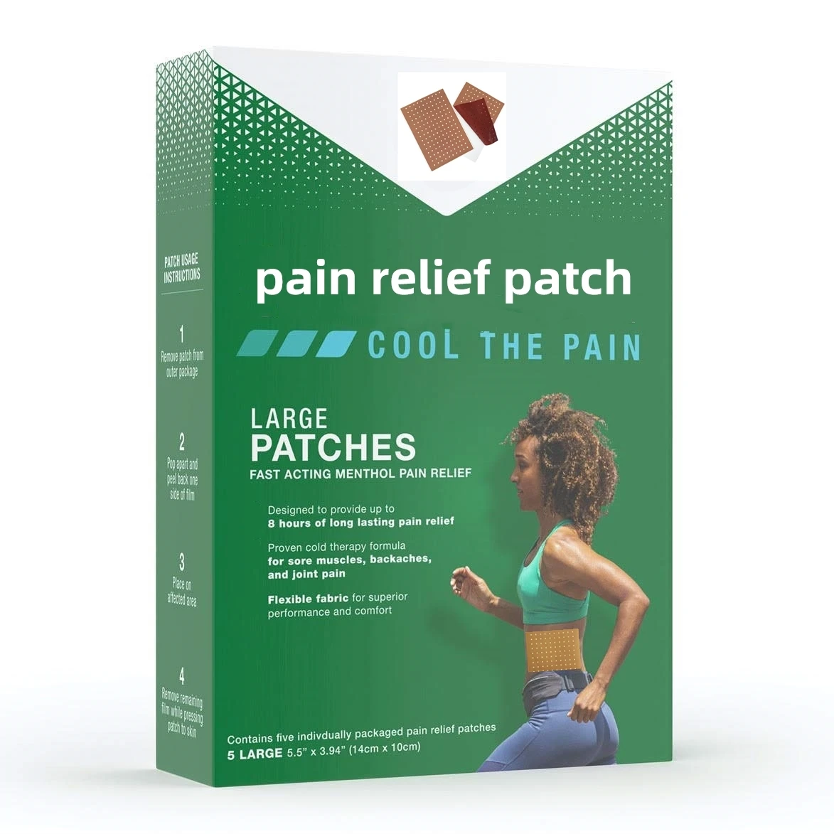 Chinese Factory Herbal Camphor Menthol Plaster Heat Pain Relief Patches For Lumbago