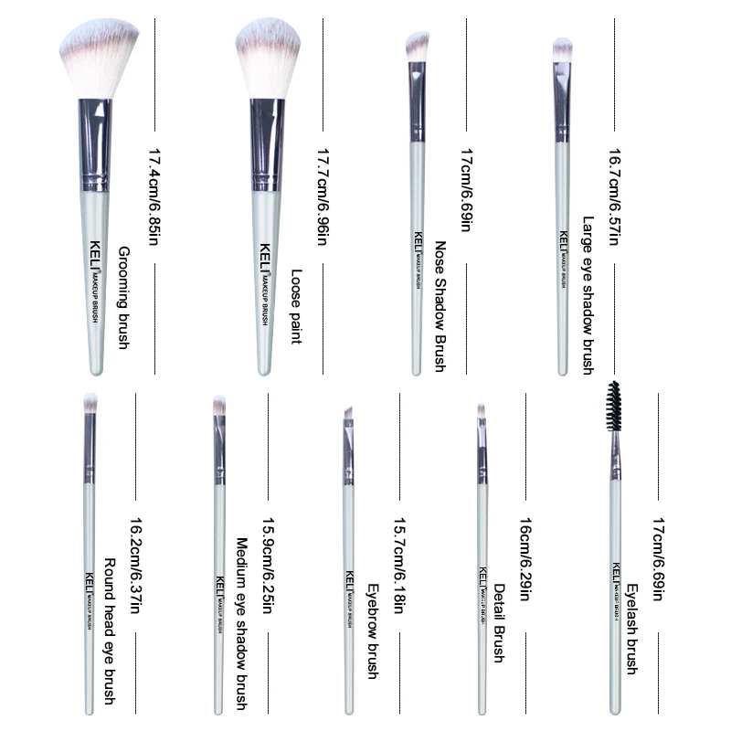 High Grade Cosmetic Tools Multifunctional Powder Brush Eyeshadow Brush Eyebrow Brush Set