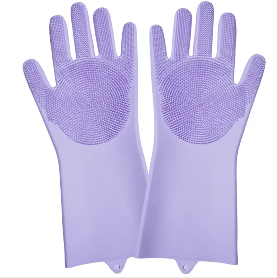 
New Product Ideas BPA free Kitchen Cleaning Scrubber Reusable Silicone Dishwashing safety hand Gloves 
