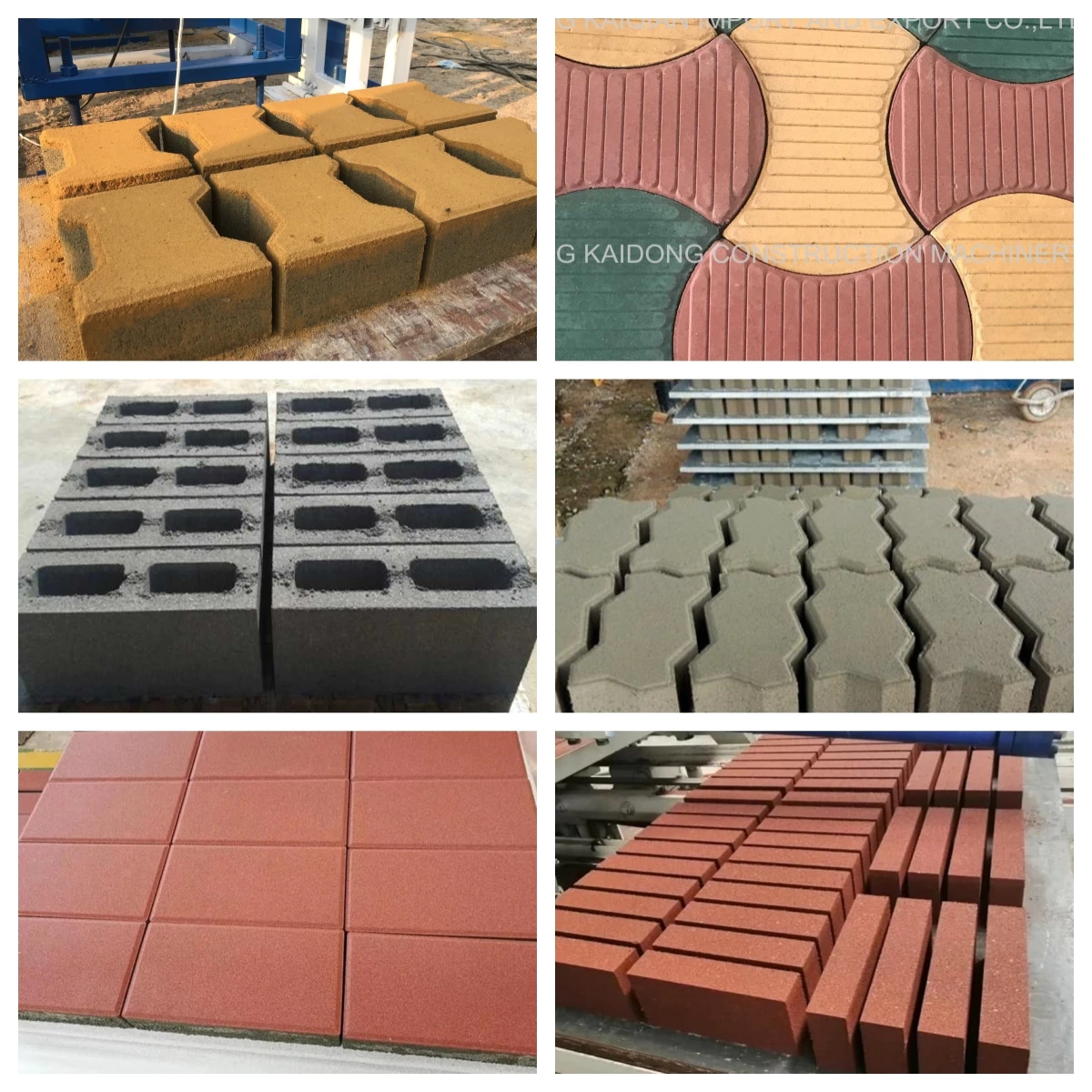 automatic brick production line QT5-15 pavement brick press concrete interlocking solid block making machine fully automatic