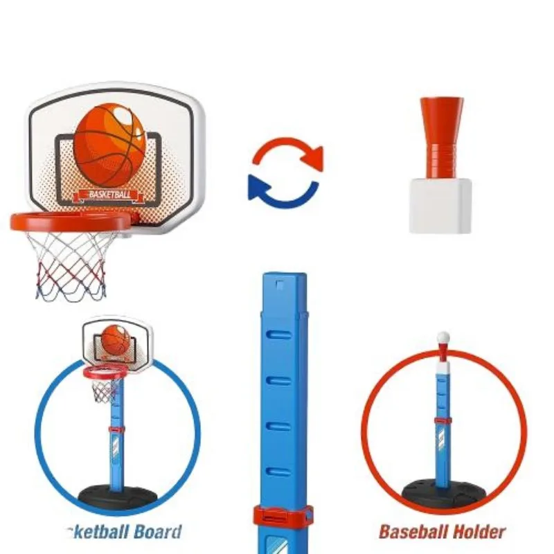 Wholesale Set Adjustable  Hoop Indoor Outdoor Sports Gift  Basketball Stand Toys