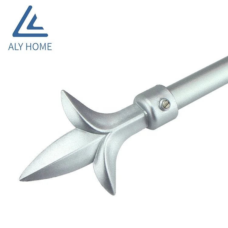 high quality tension 28mm curtain rods for bay windows