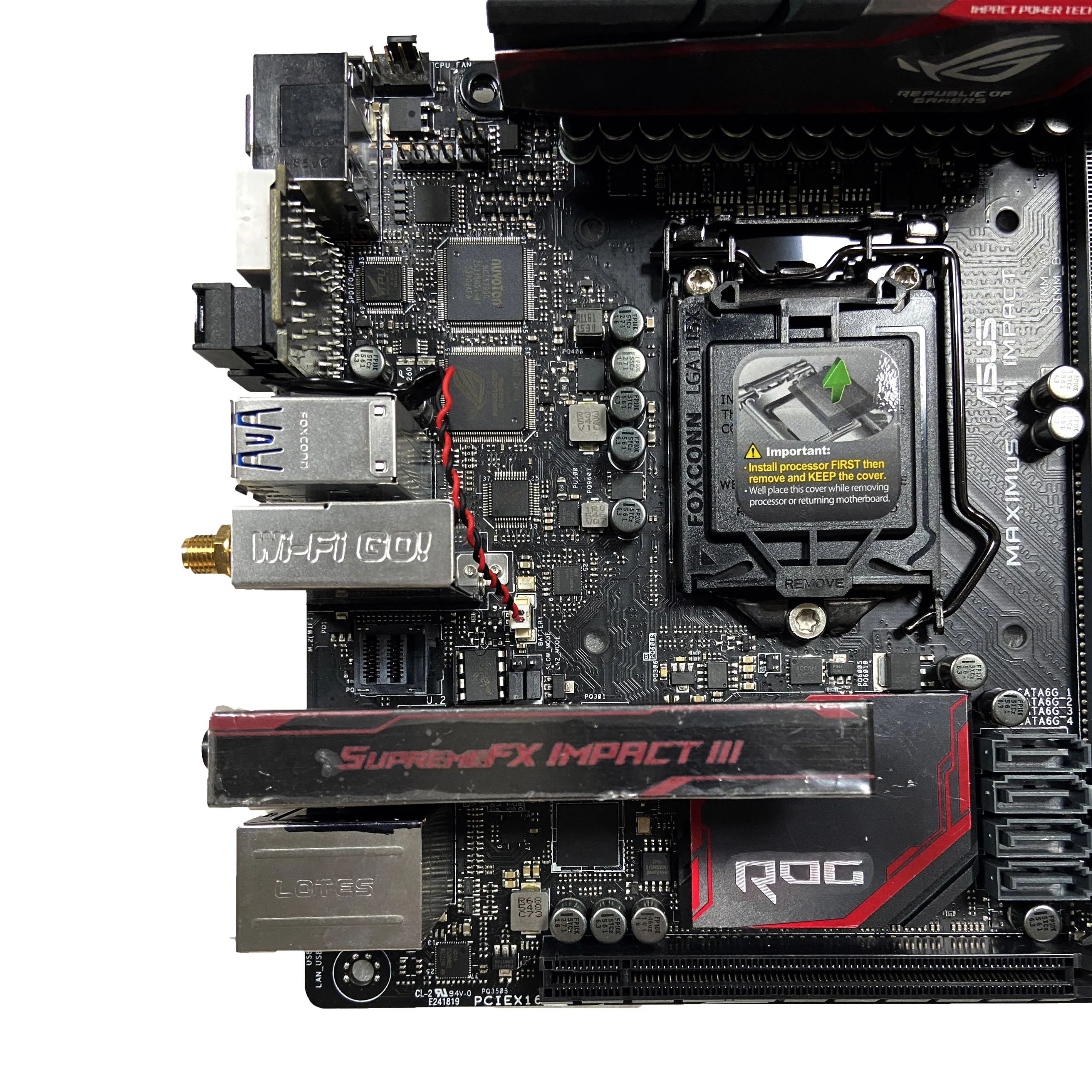 Motherboard MAXIMUS VIII IMPACT with Intel Z170 LAG 1151 DDR4 32GB for desktop computer motherboard