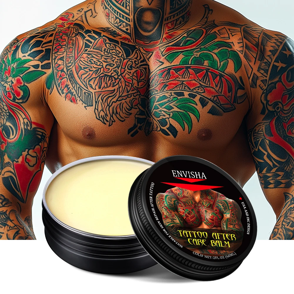 Custom Logo Tattoo Cream Color Protection Soothing Moisturizing Promote Body Care Skin Healing Tattoo After Care Balm