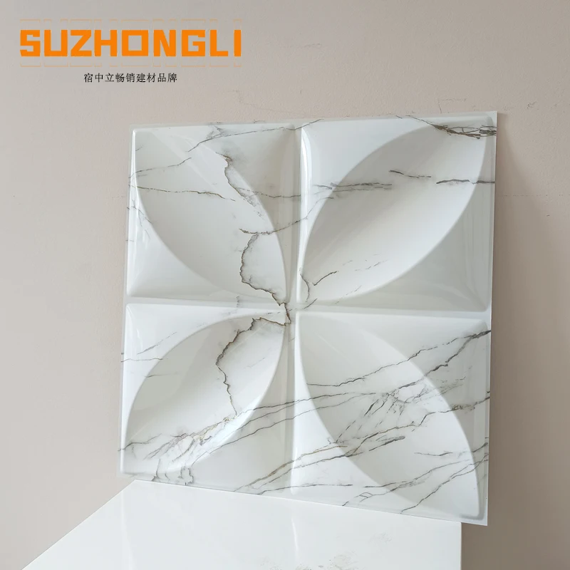 New design Cheap Price High Quality wallpaper home decoration luxury PVC 3D Wall Panel