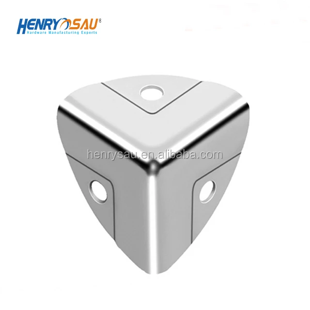 Китайская фабрика Веерообразный Угловой протектор с тремя отверстиями угловые кронштейны для деревянной коробки металлический 90 градусов