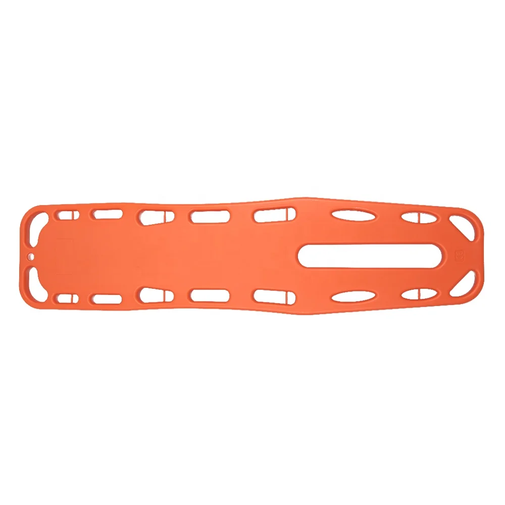 First Aid Medical Economic Floating Waterproof Trauma Immobilization Spine Board With Restraint Straps Belt