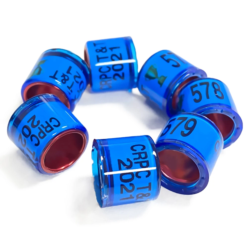 2022 FCI Supplier Customized Metal Bands Canary Pigeon Foot Ring Aluminium Plastic Bird Rings