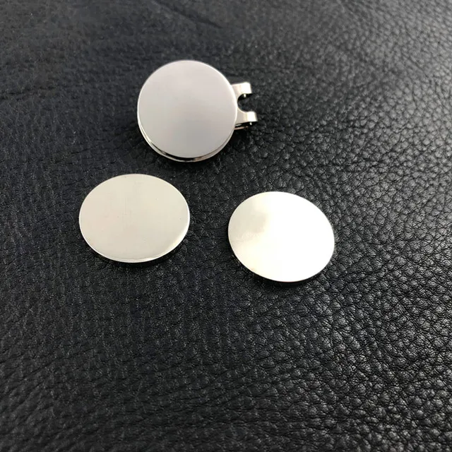 25mm Cheap Unique No Rim Blank Metal Mellionda Magnetic Golf Ball Marker