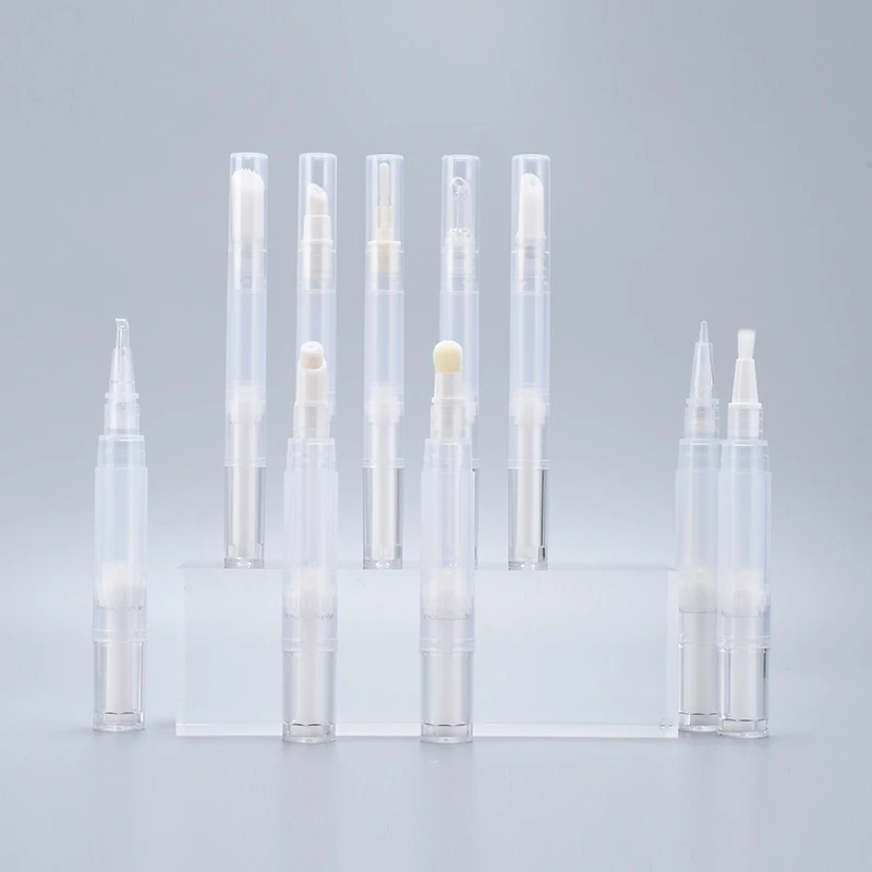 2ml 5ml 10ml Empty Cosmetic Lip Gloss Container Applicators Eyelash Growth Liquid Tube Cuticle Oil Nail Polish Twist with brush