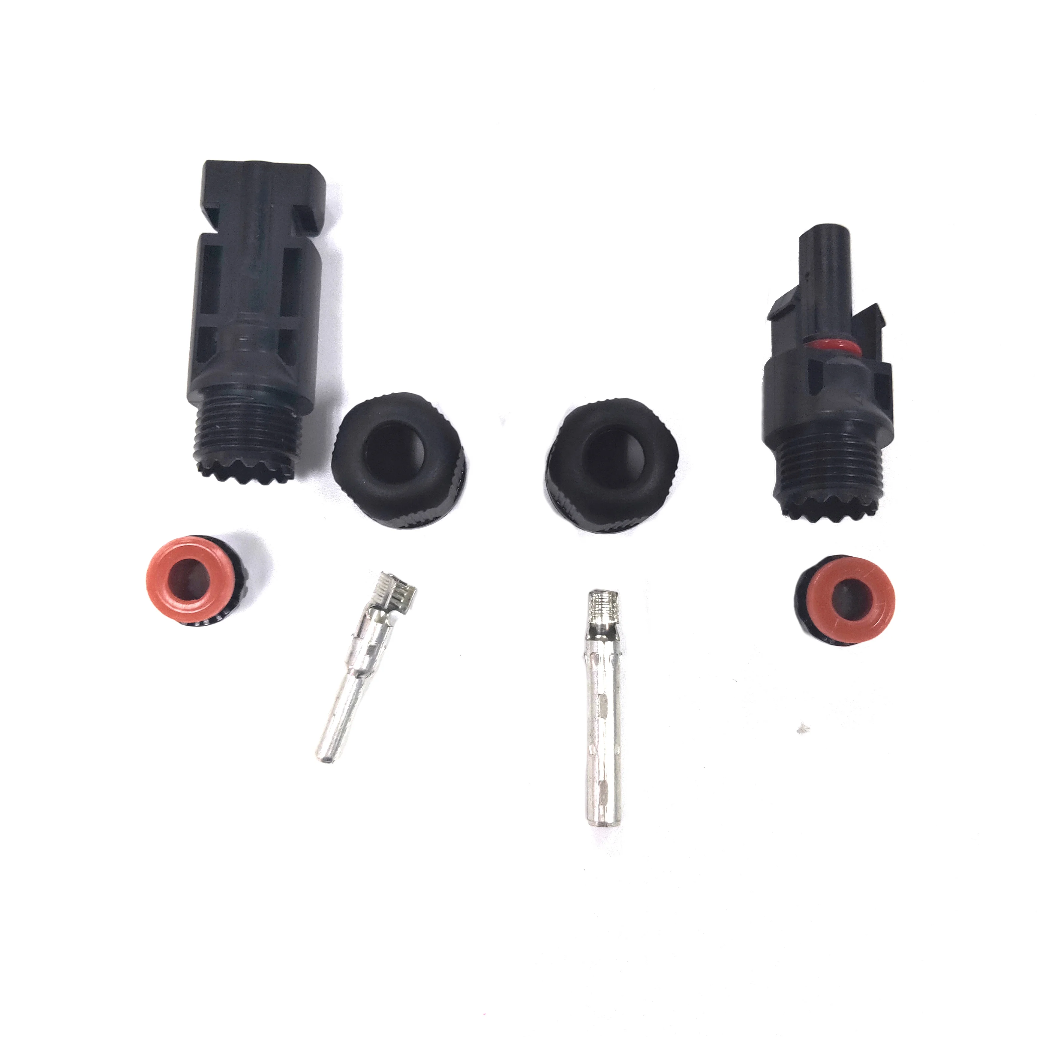 Ip67 Waterproof Solar Cable Connector Female and Male 2.5mm2 4mm2 6mm2 30a 1000v 2 Pin Pv Solar Connector for Solar Panel
