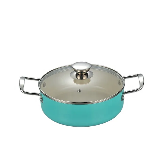 Алюминиевый бежевый керамический антипригарный низкий набор запеканок со стеклянной крышкой с ручкой из нержавеющей стали индукционная низкая запеканка